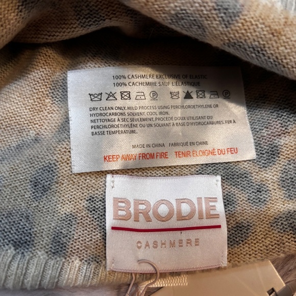 Brodie Patsy Hat Cashmere Animal Print OS NWOT - Picture 2 of 2